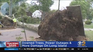 Downed Trees, Power Outages, More Damage Reported On Long Island After Tropical Storm Isaias