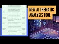 Do qualitative thematic analysis & reporting with this ChatGPT -based tool (AILYZE)