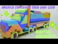 Tutorial membuat TRUK CONTAINER AMERIKA dari lego || how to make american container truck from lego