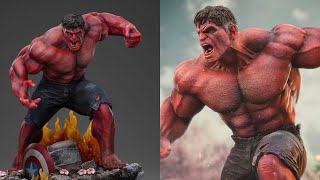 New Captain America Brave New World Red Hulk statue revealed preorder info Iron Studios