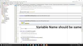 getText() in java netbeans || TCS