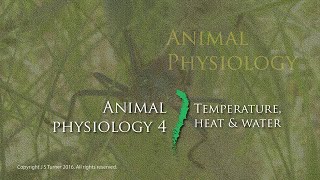 Introduction to Animal Physiology 4. Temperature, heat and water balance