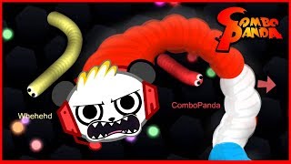 Slither.io Mega Fun Giant Snake Let's Play with Combo Panda!