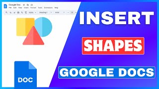 How To Insert Shapes In Google Docs | Add Shape In Google Docs