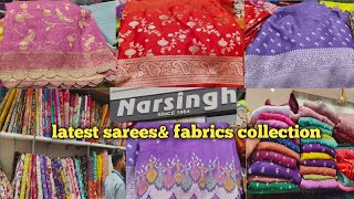 Narsing latest collection||most trending sarees\u0026fabrics||narsing collection