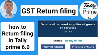 gstr1 filling in tally prime | how to filling gstr1 | tally prime 6.0 download |