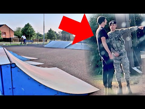 RIDING BMX ON A MILITARY BASE!!! RIDING BMX ON A MILITARY BASE!!!