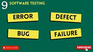 QA manual testing tutorial for beginners | Defect Bug Error Failure in Software Testing