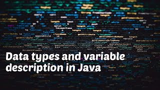 Data Types and Variable Description in Java | Beginner's Course for Java | Lesson 3