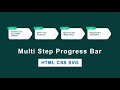 Multi Step Progress Bar Using HTML CSS and SVG