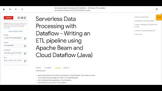ServerlessDataProcessingwithDataflow-Writing an ETL pipeline using ApacheBeam and CloudDataflow(Java