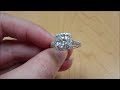 cosima engagement ring with eco diamond simulant center