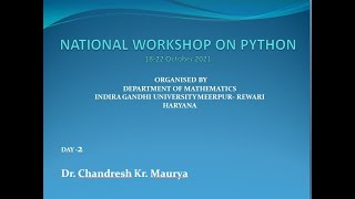 National Workshop on Python Day -2