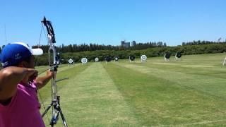 Archery 90 meter balloon shot..