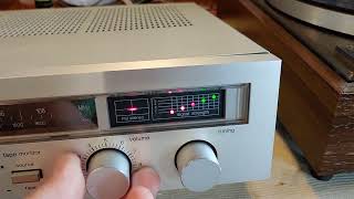 Vintage Technics SA-103 Stereo Receiver. DEMO.