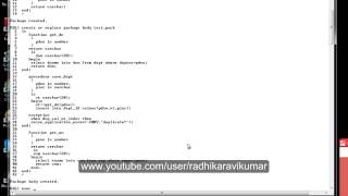 PL/SQL: Packages part-2