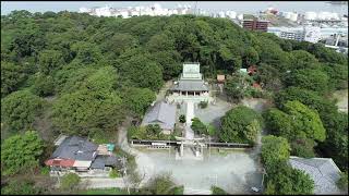 【ドローン空撮4K】福岡県福岡市中央区の西公園「絶景」Park of Drone video