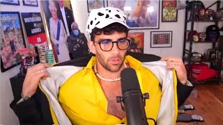 Hasan dressed up as Trafalgar Law from One Piece for today's stream | Hasanabi personal news