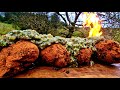 Fried Stuffed CHICKEN🍗 Buscraft Style ASMR Cooking  (4K, Relaxing Sounds)