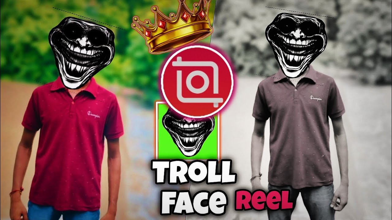 How To Edit Viral Troll Face Reel Youtube