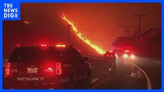 アメリカ・ロサンゼルスの高級住宅地で山火事　3万人に避難命令　今後さらに拡大する恐れも｜TBS NEWS DIG