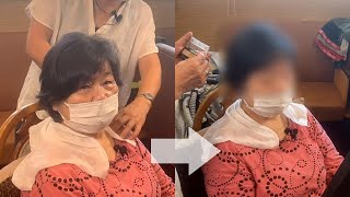 【エアクリカット#19】訪問美容 70代女性ショートカット～ブローまで