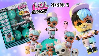 LOL Surprise Boys Series 4 Unboxing Top Layer of  Box with Weights and Ball Plac