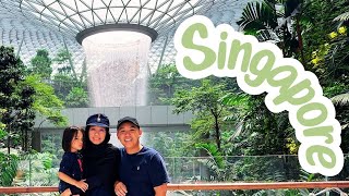 Singapore Transit @ Changi Airport & Free Bus Tour (Merlion Park, Gardens by The Bay) | Travel Vlog