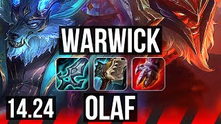 WARWICK vs OLAF (TOP) | 9k comeback | NA Master | 14.24