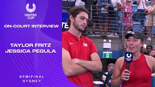 Fritz/Pegula On-Court Interview | United Cup 2023 Semifinal