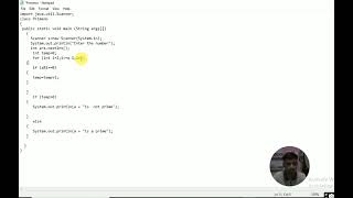 Java Prime number using Scanner