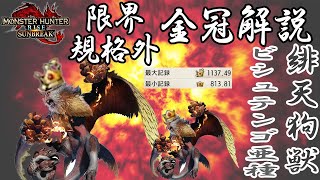 【規格外サイズ】ビシュテンゴ亜種【MHrise SUN BREAK】 サイズ詳細・目安 モンスターハンターライズ 金冠集め タル爆弾測定版　限界最大　限界最小