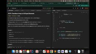 LeetCode 3576 || Weekly Contest 453 || Transform Array to All Equal Elements || Java