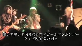 咲いて咲いて切り裂いて/ゴールデンボンバー ライブ映像 歌詞付き