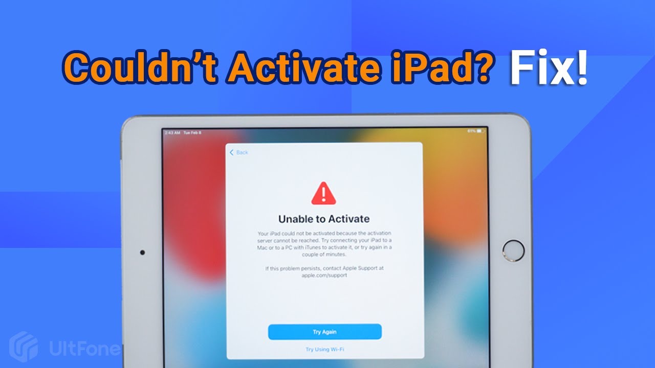 How To Fix Couldn't Activate IPad? Solved! [ Unable To Activate IPad ...