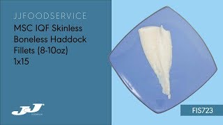 FIS723 - MSC IQF Skinless Boneless Haddock Fillets (8-10oz)