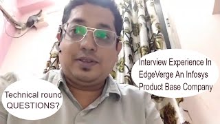 Edgeverve technical interview experience | INFOSYS technical interview experience | Interview video