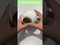 How to Wind Yarn Without a Yarn Winder #shorts