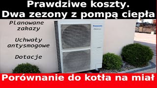 Prawdziwe koszty po 2 sezonach z pompą ciepła. Porównanie do kotła na miał. Dotacje i nowe zakazy