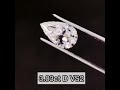 【✨三卡高質靚梨形】gia 3.03ct pear d vs2