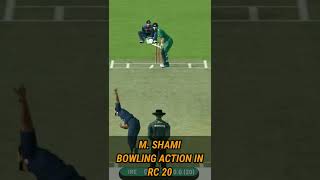 Mohammed Shami Bowling Action in Rc20 #shorts