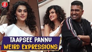 Taapsee Pannu's WIERD Facial Expressions While Posing With Vicky Kaushal