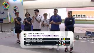 Final 25m Rapid Fire Pistol Mixed Team - ISSF World Cup 2022, Changwon, Korea (19.07)