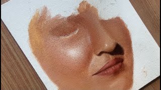 How to draw realistic acrylic painting 🔥