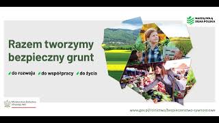 Naszą rolą silna Polska: Bezpieczeństwo żywnościowe. (Spot 30 sekund) Audiodeskrypca