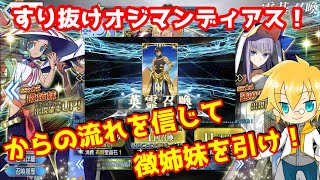 【FGO】すり抜けでも流れはある！直感を信じて課金からのなかよしセイバーガチャ！！【徴姉妹】【なかよしセイバー】【ガチャ動画】