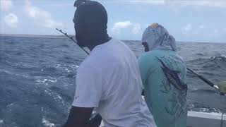 Deep sea fishing in Aruba