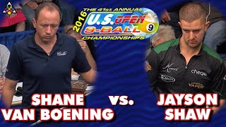 9-Ball - SHANE VAN BOENING vs JAYSON SHAW - 41st U.S. Open 9-Ball Championship (2016)