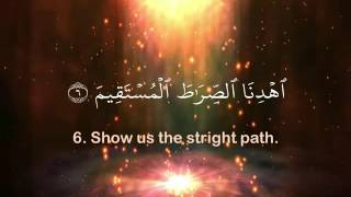 001 Surah Al-Fatiha Full with English Translation by Sheikh Mishary Al-Afasy beautiful recitation