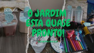 O JARDIM ESTÁ QUASE PRONTO #05|COMPRINHAS PRA CASA + FIZ PICOLÉ CASEIRO